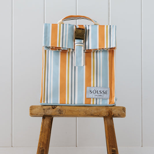 Folded Cooler Satchel - Port Douglas Stripe